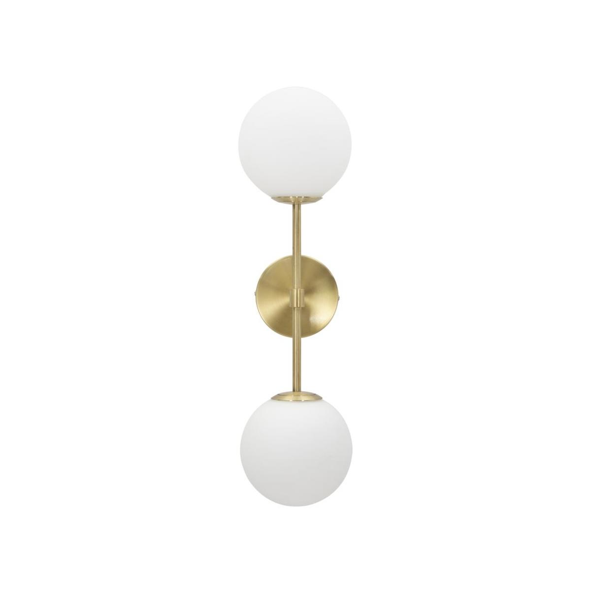 Lampada da muro glamy doppia cm 15x21x55