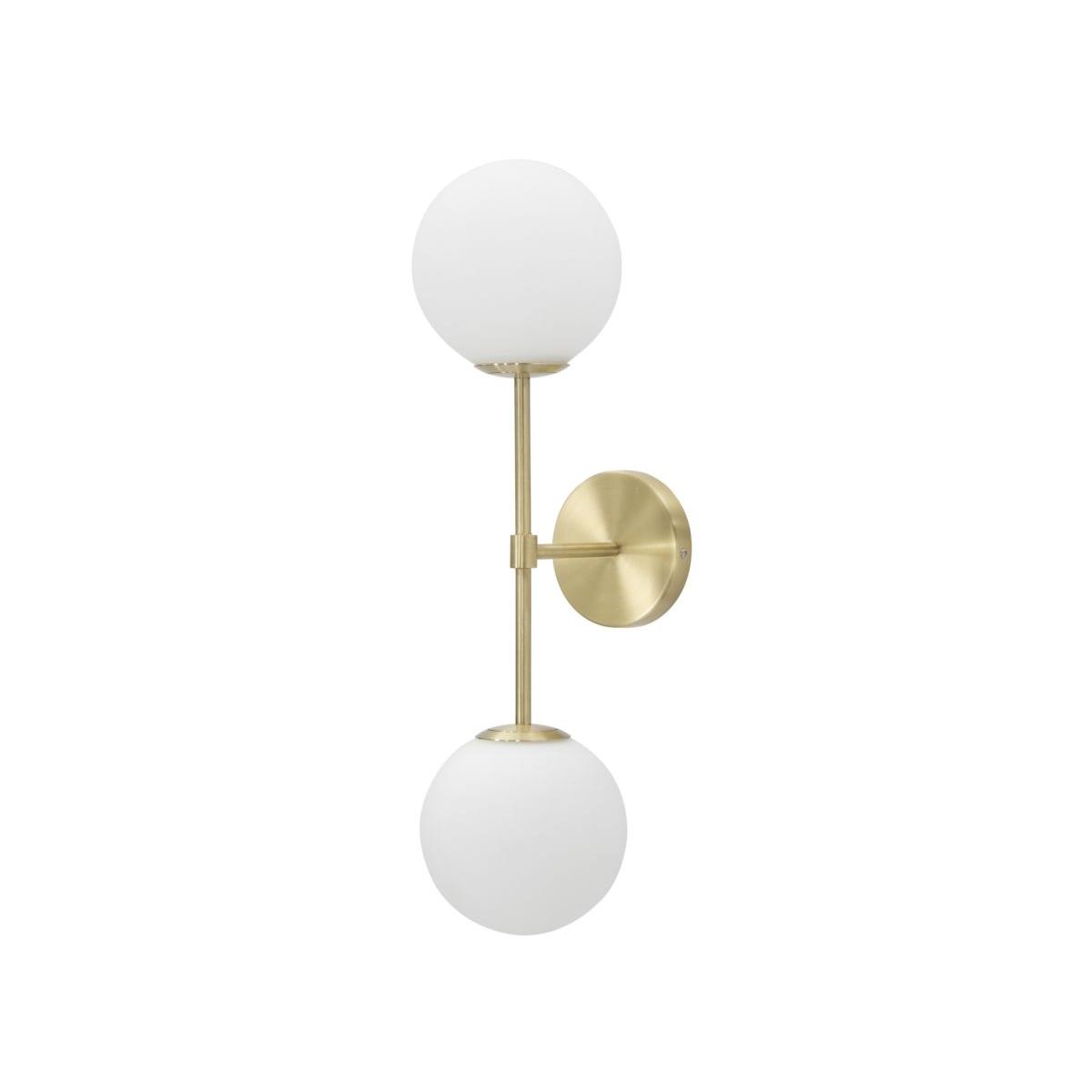 Lampada da muro glamy doppia cm 15x21x55