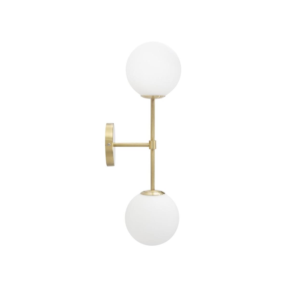 Lampada da muro glamy doppia cm 15x21x55