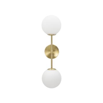 Lampada da muro glamy doppia cm 15x21x55