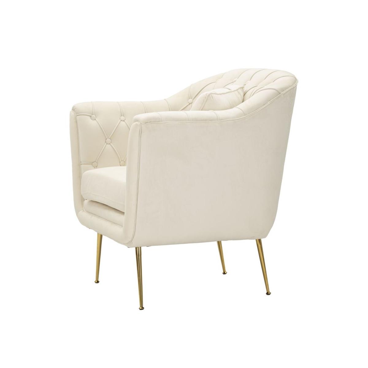Poltrona budapest crema c/cuscino cm 88x83x91