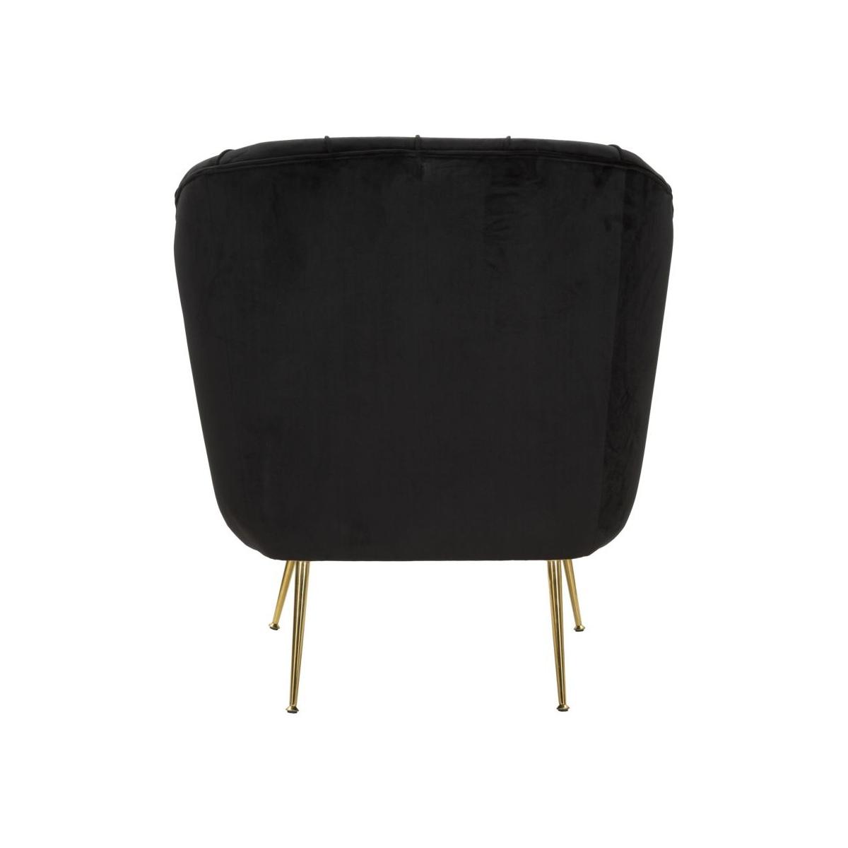 Poltrona budapest nera c/cuscino cm 88x83x91