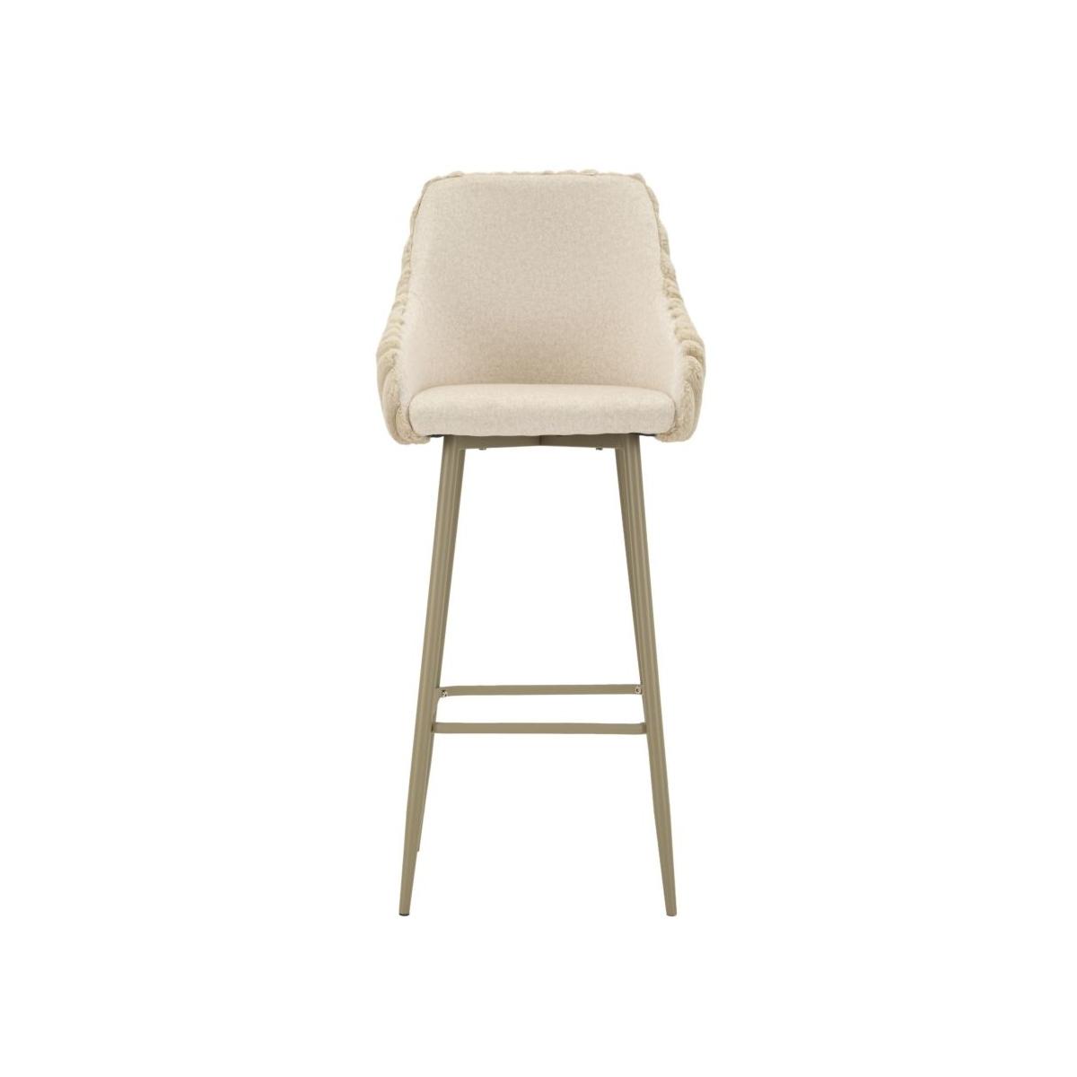 Sgabello bar alaska -a- crema set 2 pz cm 52x46x111 (altezza seduta cm 78)