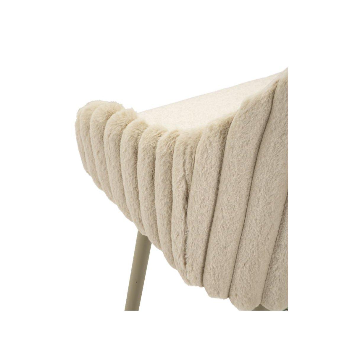 Sgabello bar alaska -a- crema set 2 pz cm 52x46x111 (altezza seduta cm 78)