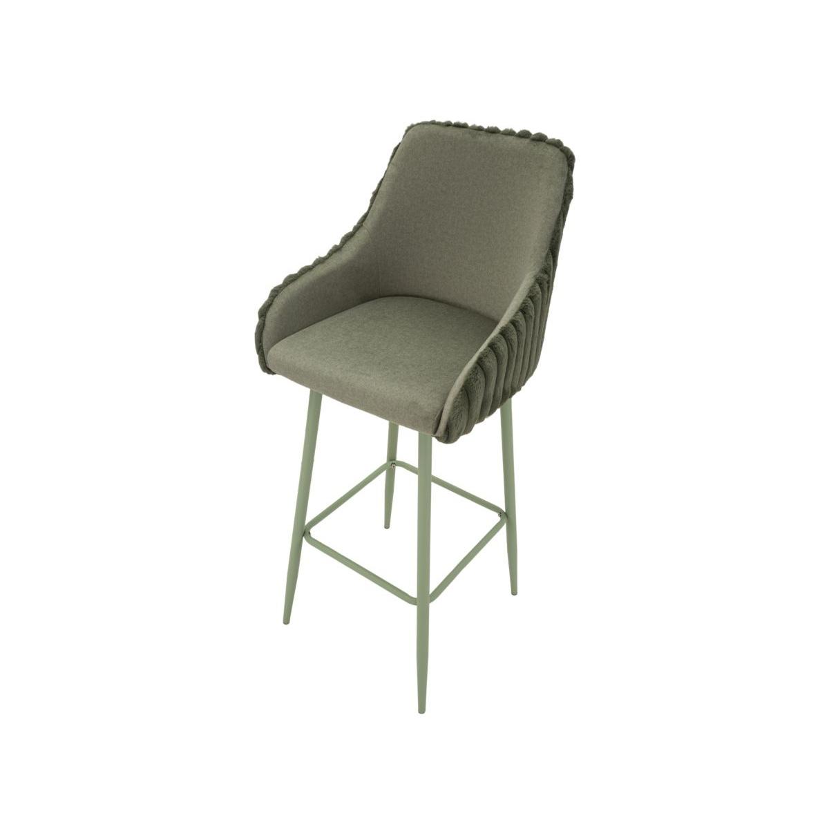 Sgabello bar alaska -a- verde set 2 pz cm 52x46x111 (altezza seduta cm 78)