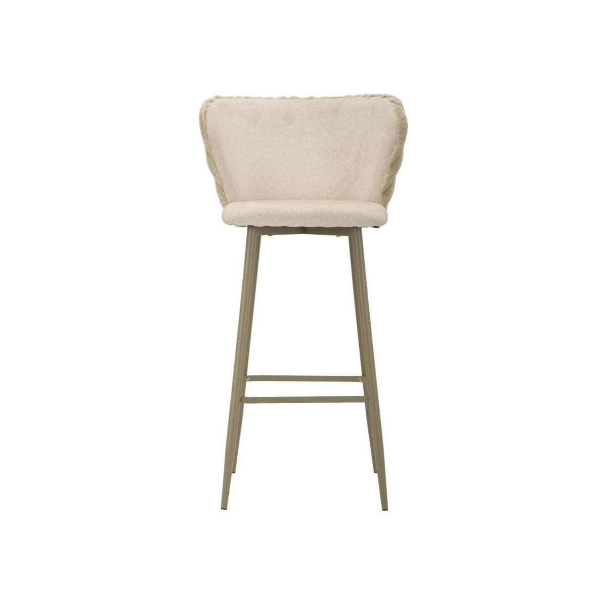 Sgabello bar alaska -b- crema set 2 pz cm 55x58x106 (altezza seduta cm 77)