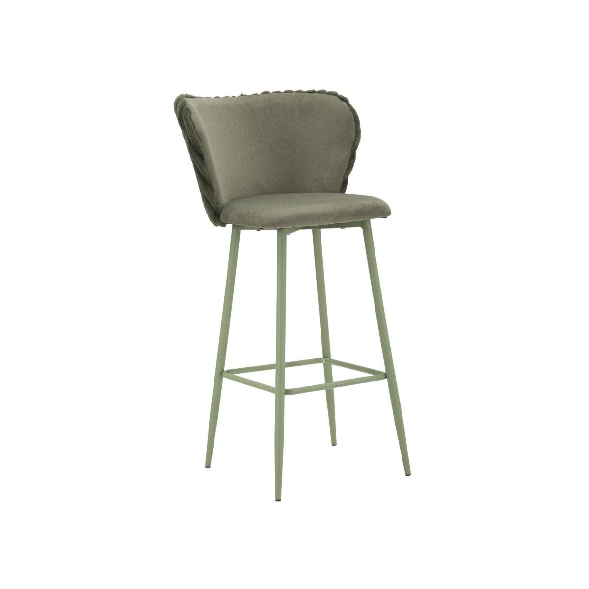 Sgabello bar alaska -b- verde set 2 pz cm 55x58x106 (altezza seduta cm 77)