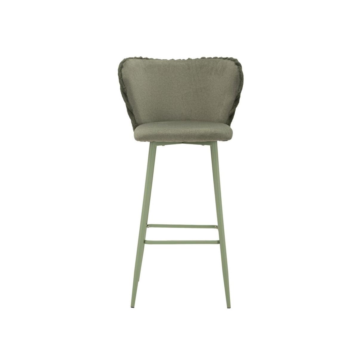 Sgabello bar alaska -b- verde set 2 pz cm 55x58x106 (altezza seduta cm 77)