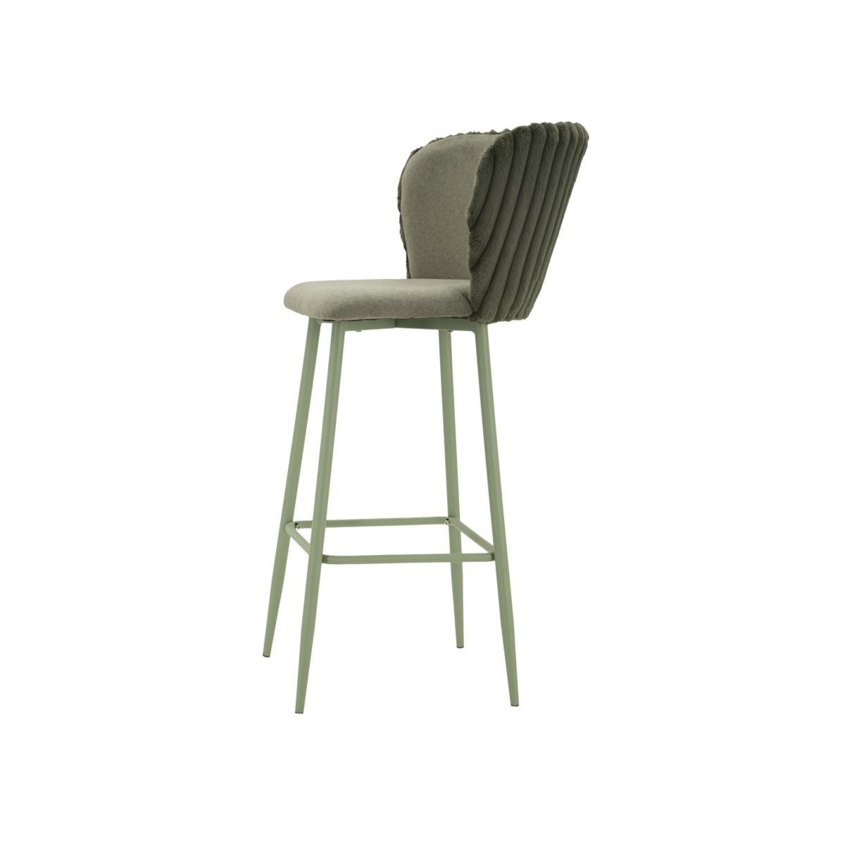 Sgabello bar alaska -b- verde set 2 pz cm 55x58x106 (altezza seduta cm 77)