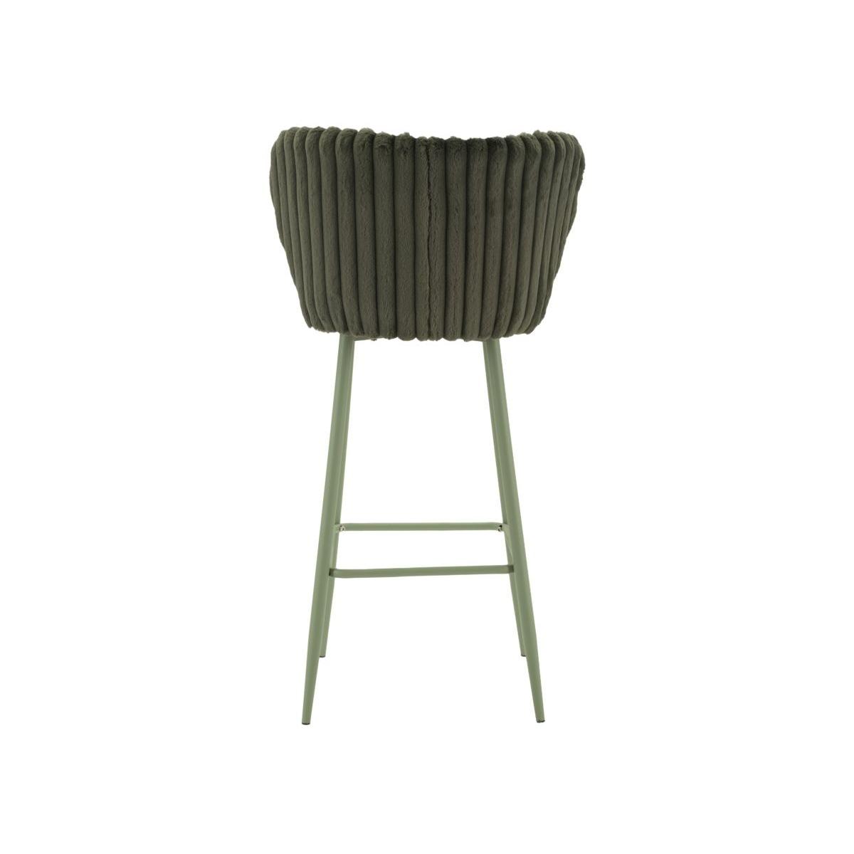 Sgabello bar alaska -b- verde set 2 pz cm 55x58x106 (altezza seduta cm 77)