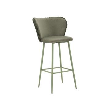 Sgabello bar alaska -b- verde set 2 pz cm 55x58x106 (altezza seduta cm 77)