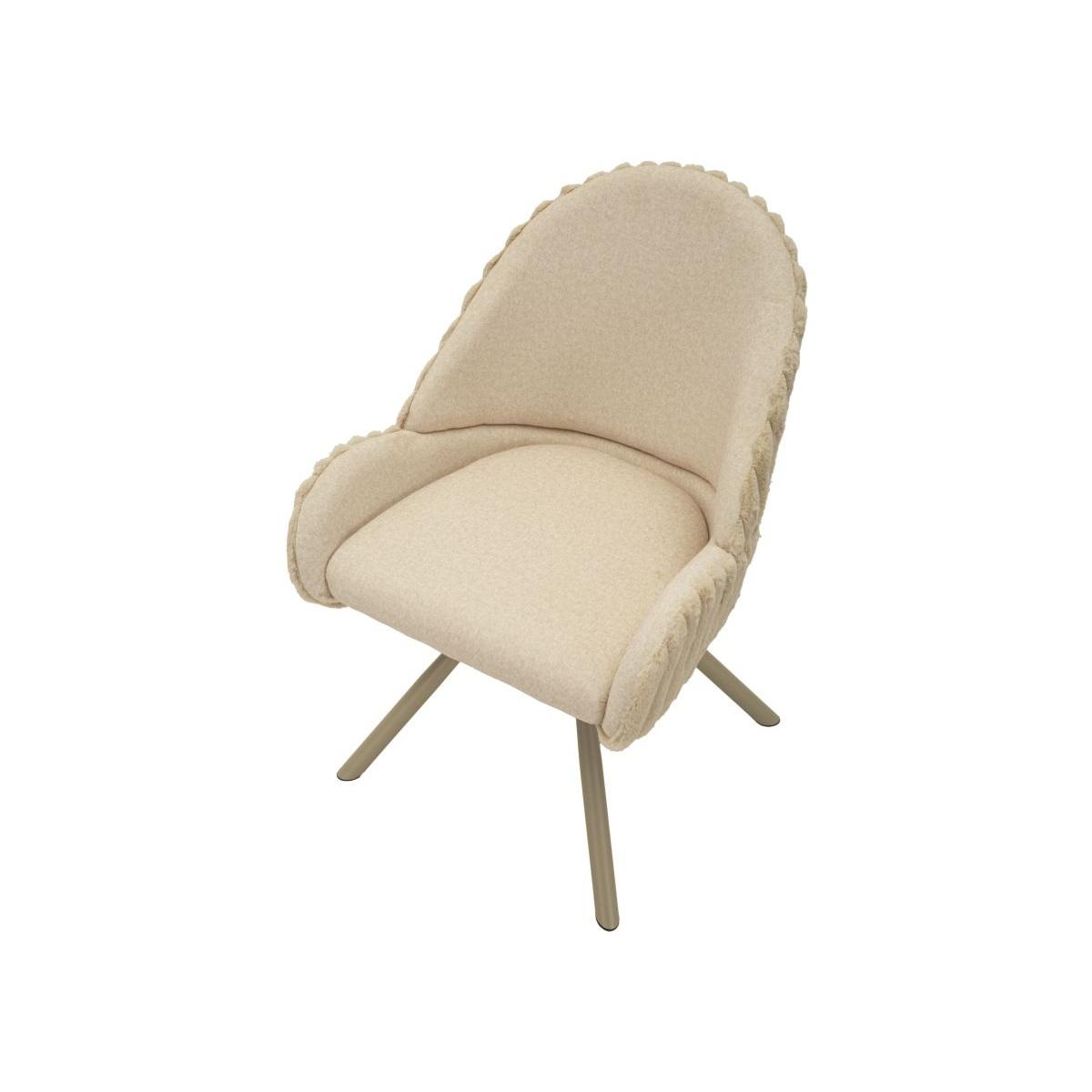 Sedia stoccolma -a-crema set 2 pz cm 58x53x85