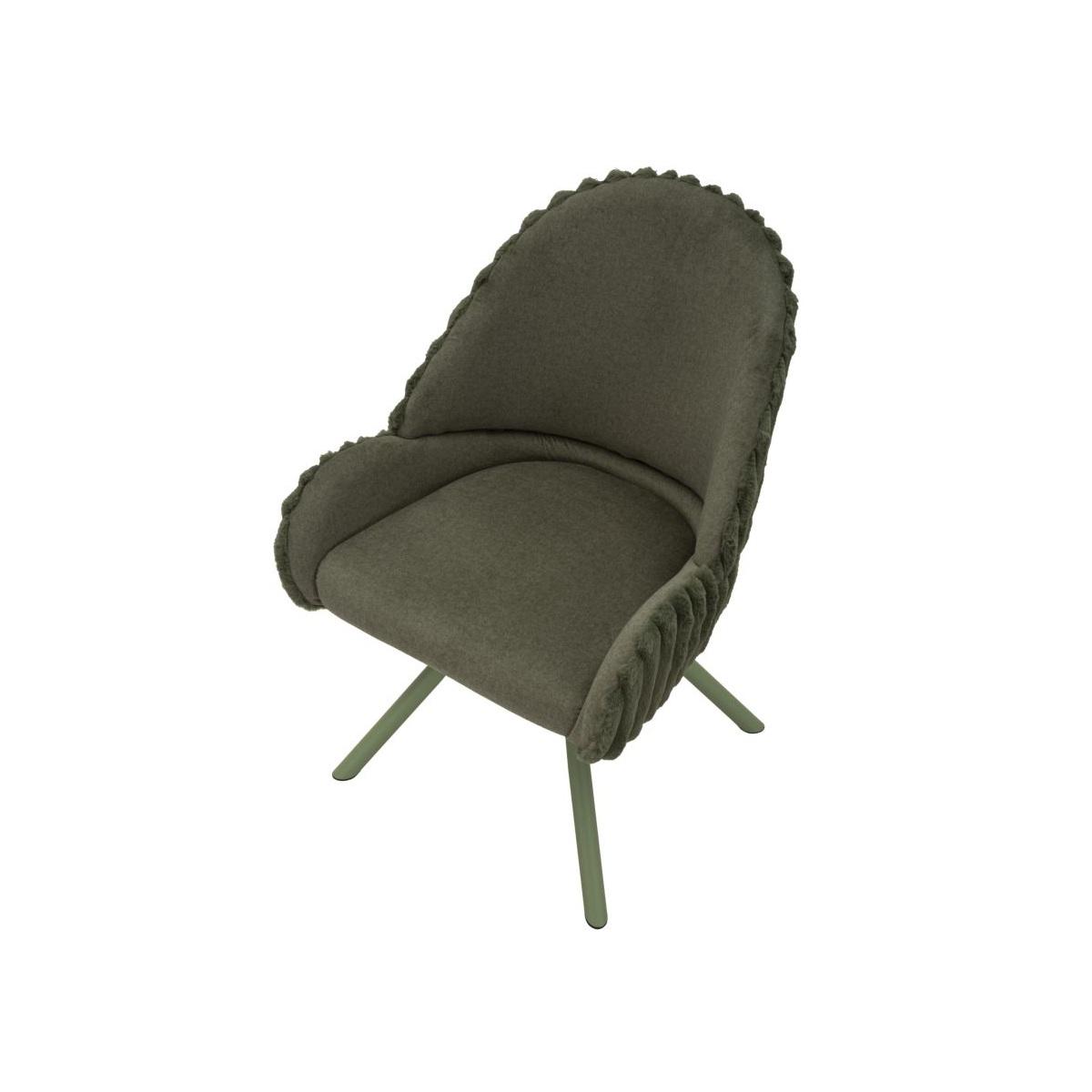Sedia stoccolma -a- verde set 2 pz cm 58x53x85