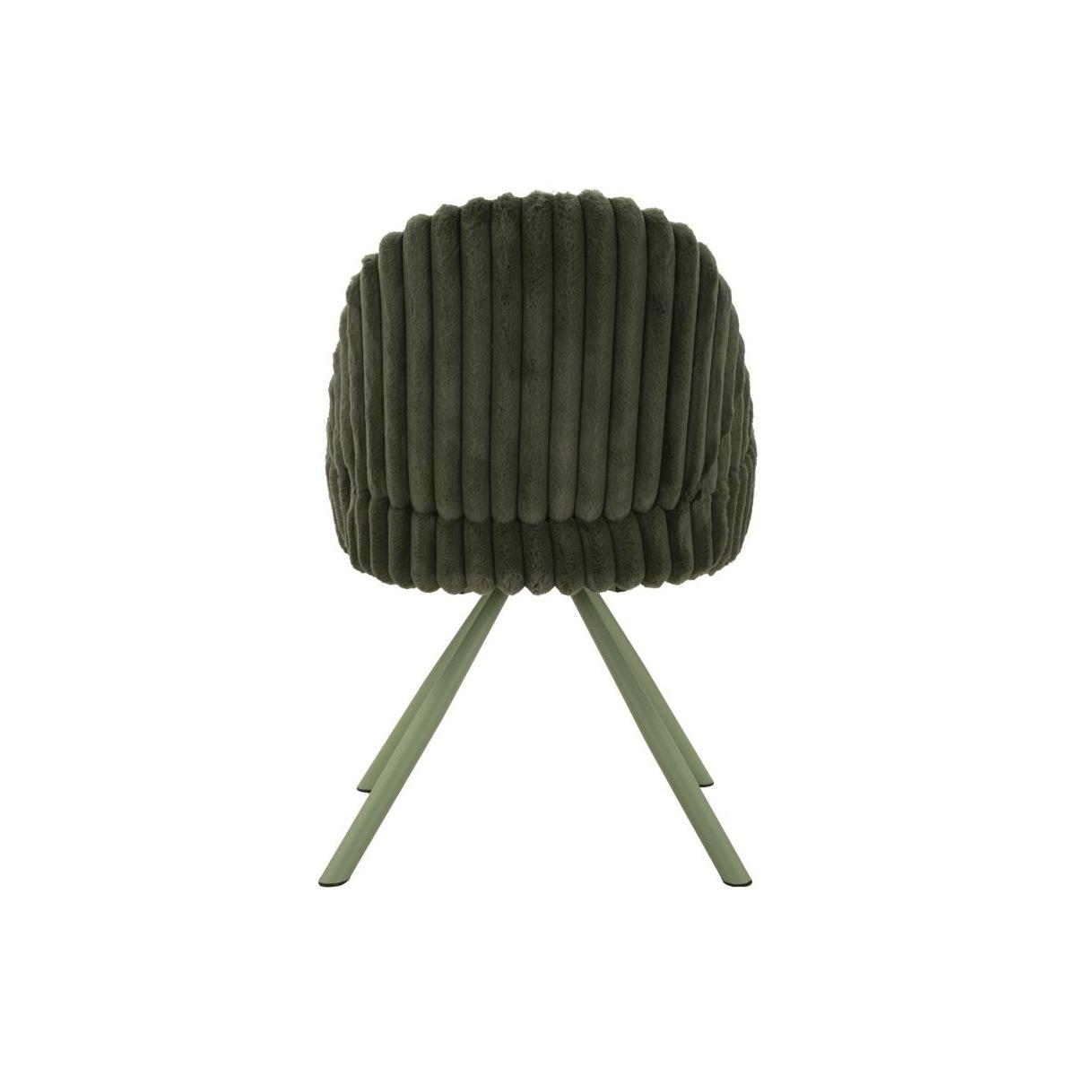 Sedia stoccolma -a- verde set 2 pz cm 58x53x85