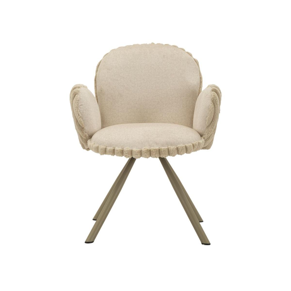 Sedia stoccolma -b-crema set 2 pz cm 64x68x83 (altezza seduta cm 45)