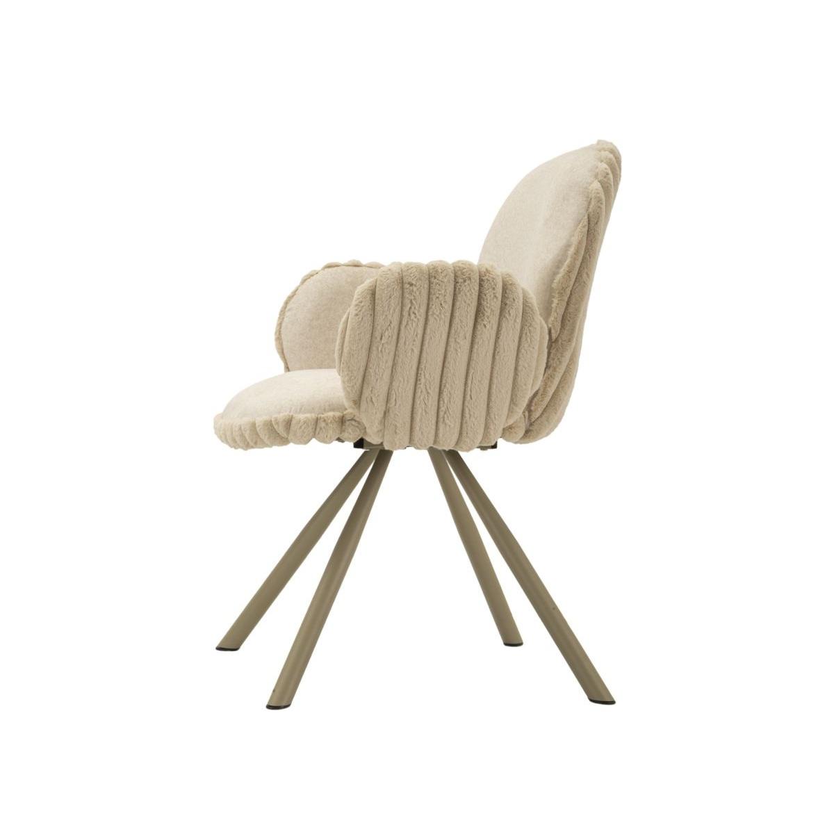 Sedia stoccolma -b-crema set 2 pz cm 64x68x83 (altezza seduta cm 45)