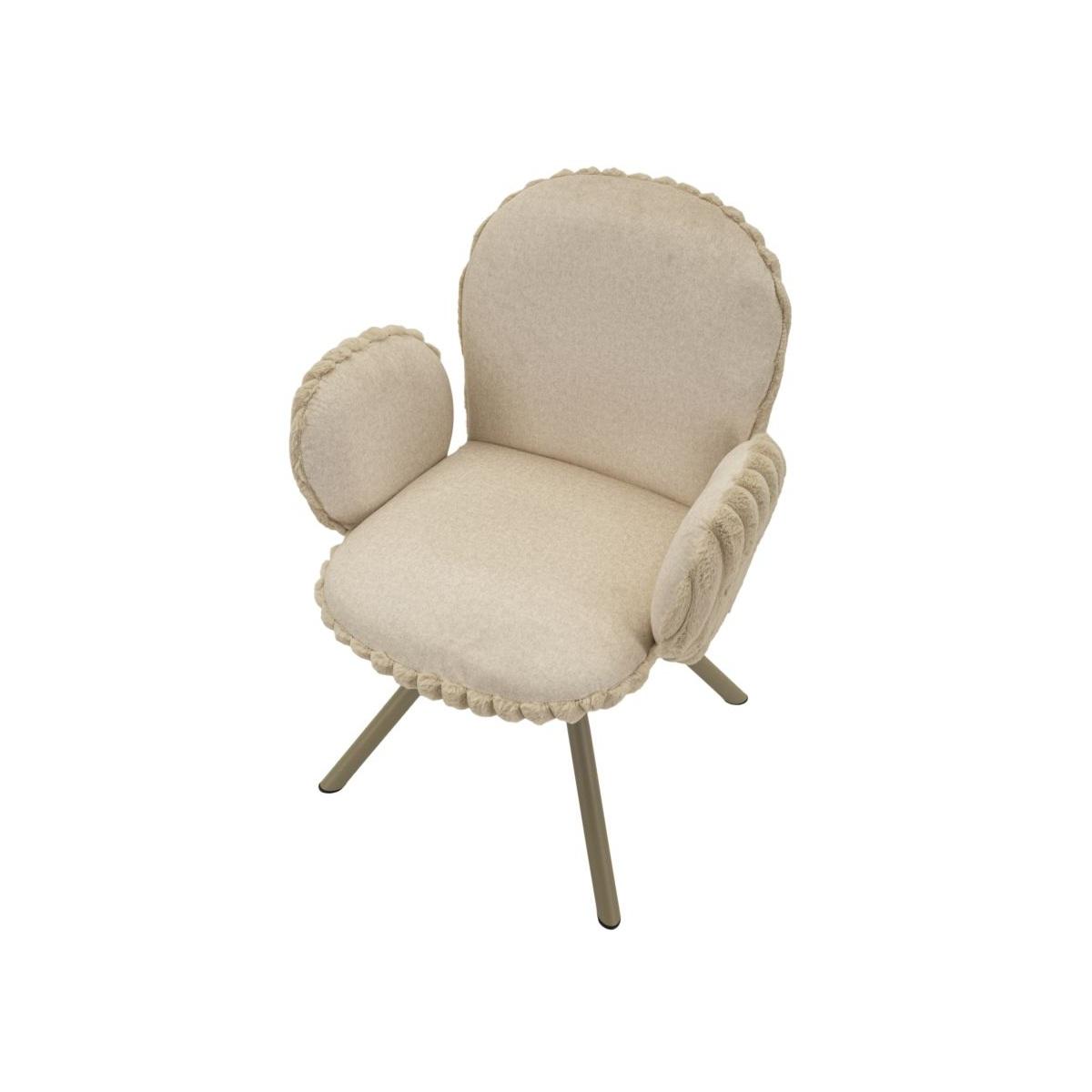 Sedia stoccolma -b-crema set 2 pz cm 64x68x83 (altezza seduta cm 45)