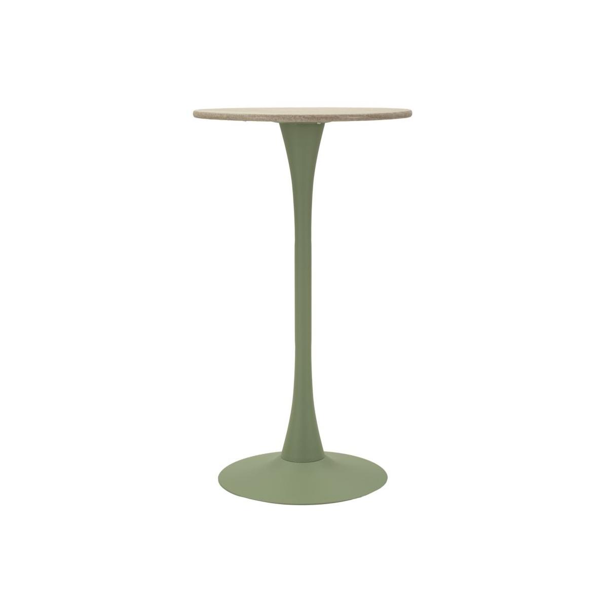 Tavolo bar alaska verde cm Ø 60x106