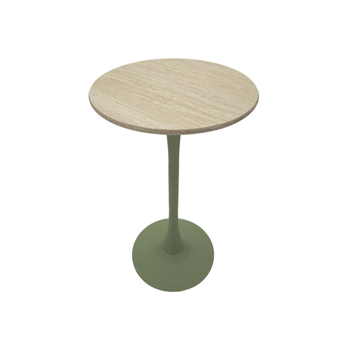 Tavolo bar alaska verde cm Ø 60x106