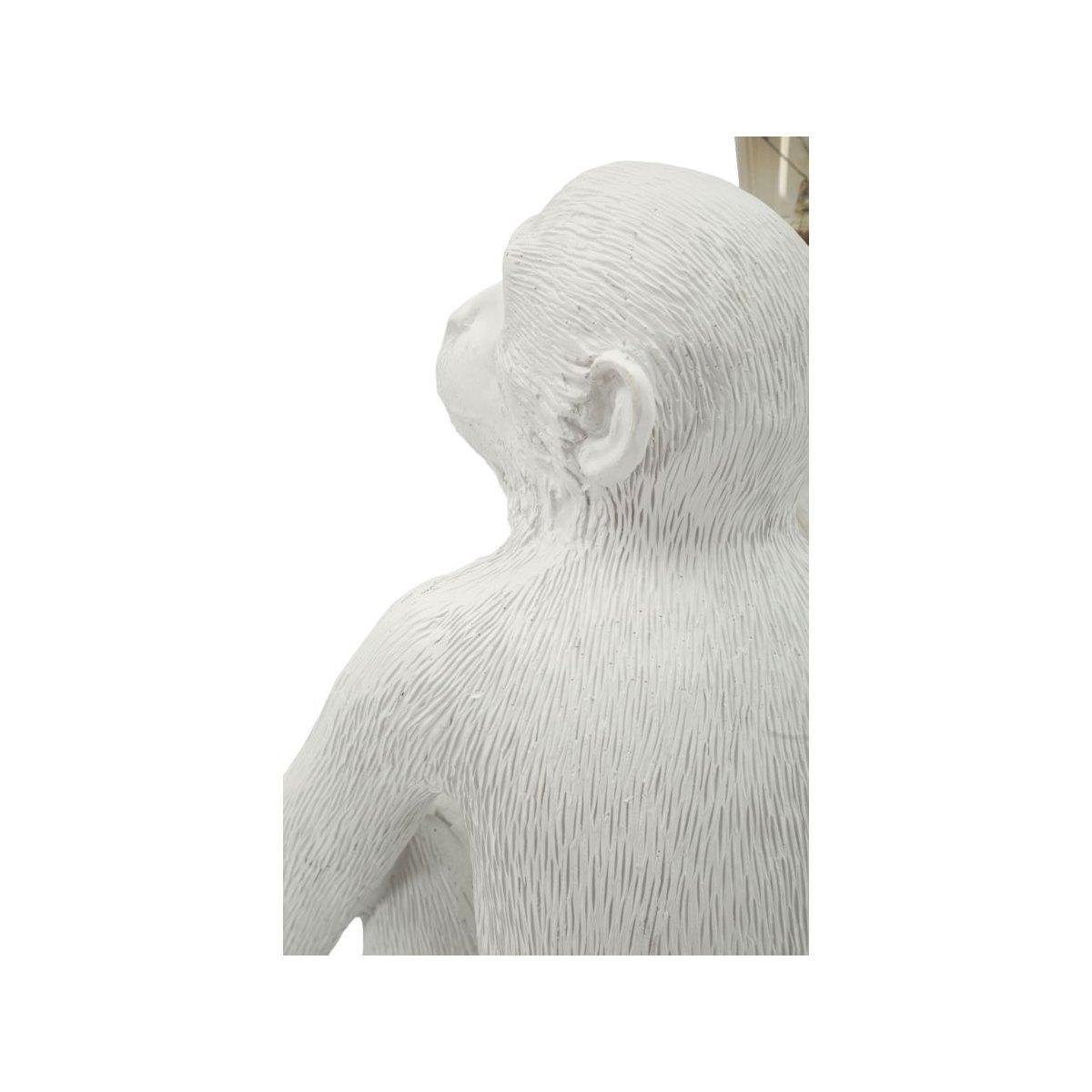 Lampada da tavolo monkey seduta bianca cm 33x33x32
