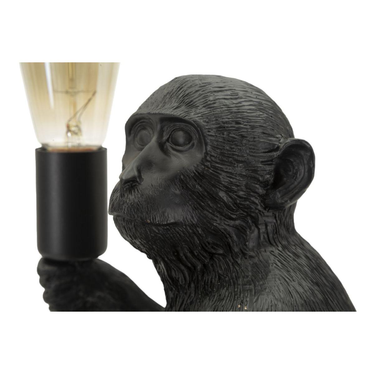 Lampada da tavolo monkey seduta nero cm 33x33x32