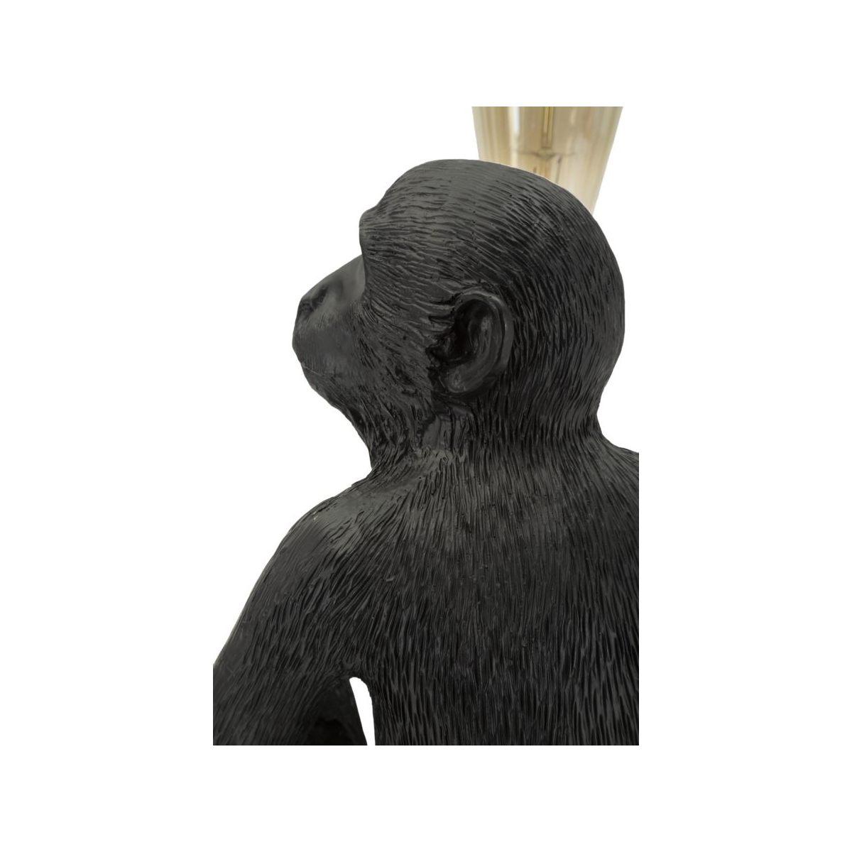 Lampada da tavolo monkey seduta nero cm 33x33x32