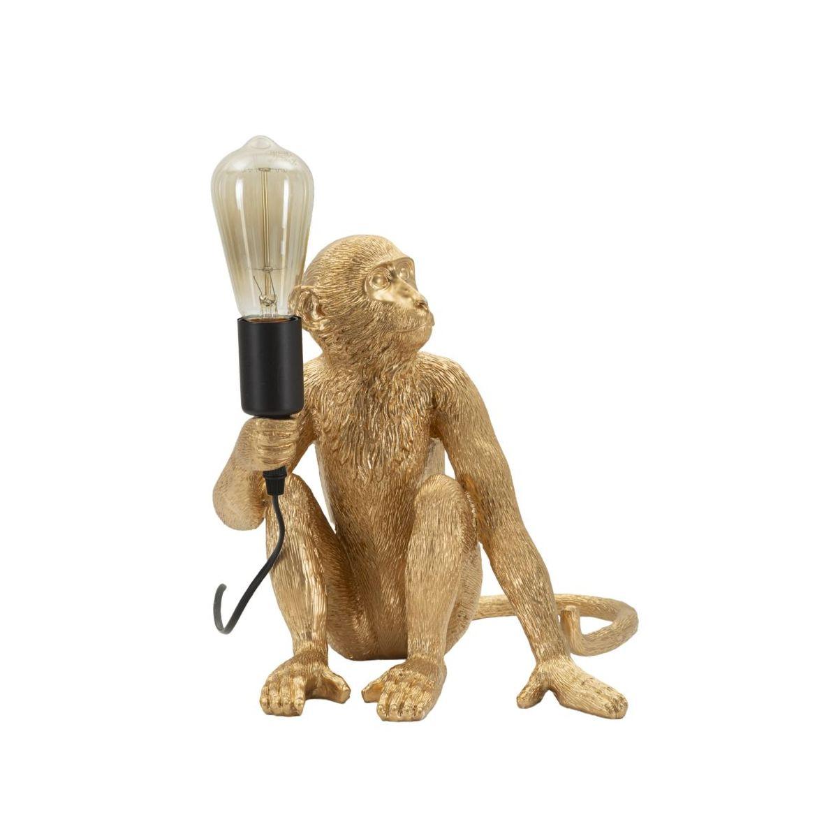 Lampada da tavolo monkey seduta oro cm 33x33x32