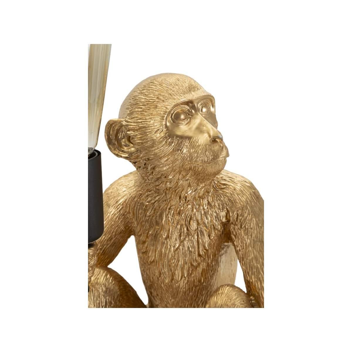 Lampada da tavolo monkey seduta oro cm 33x33x32