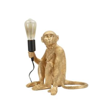 Lampada da tavolo monkey seduta oro cm 33x33x32