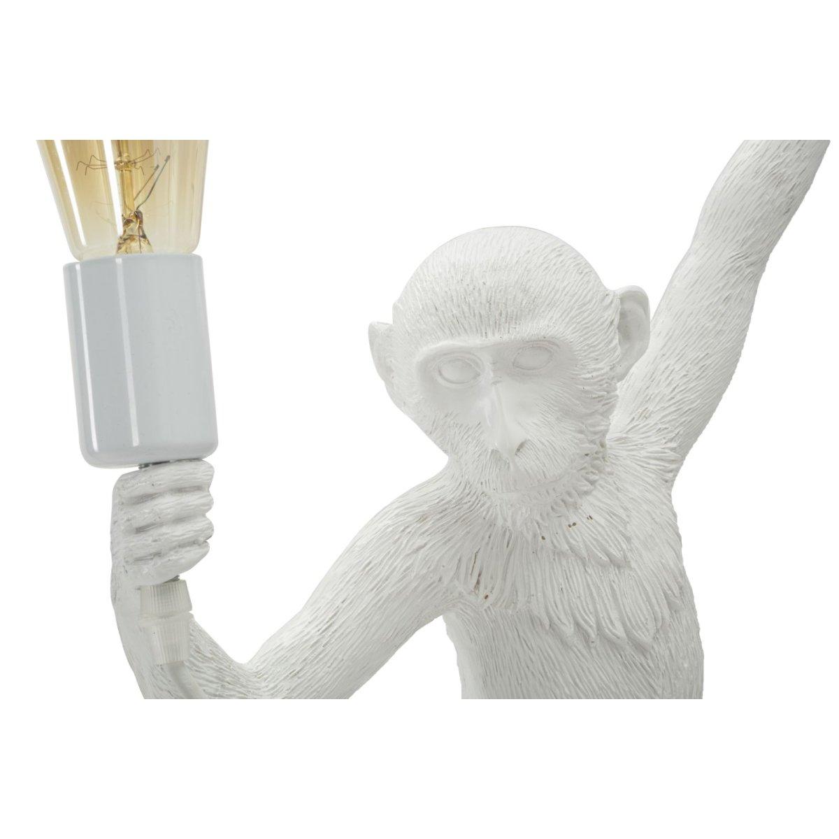 Lampada da muro monkey bianca cm 32x32x64