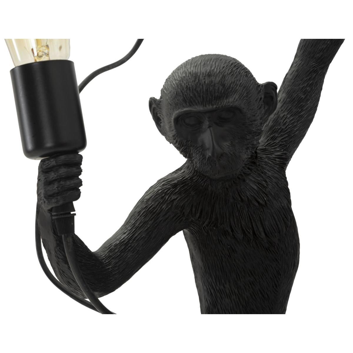 Lampada da muro monkey nera cm 32x32x64