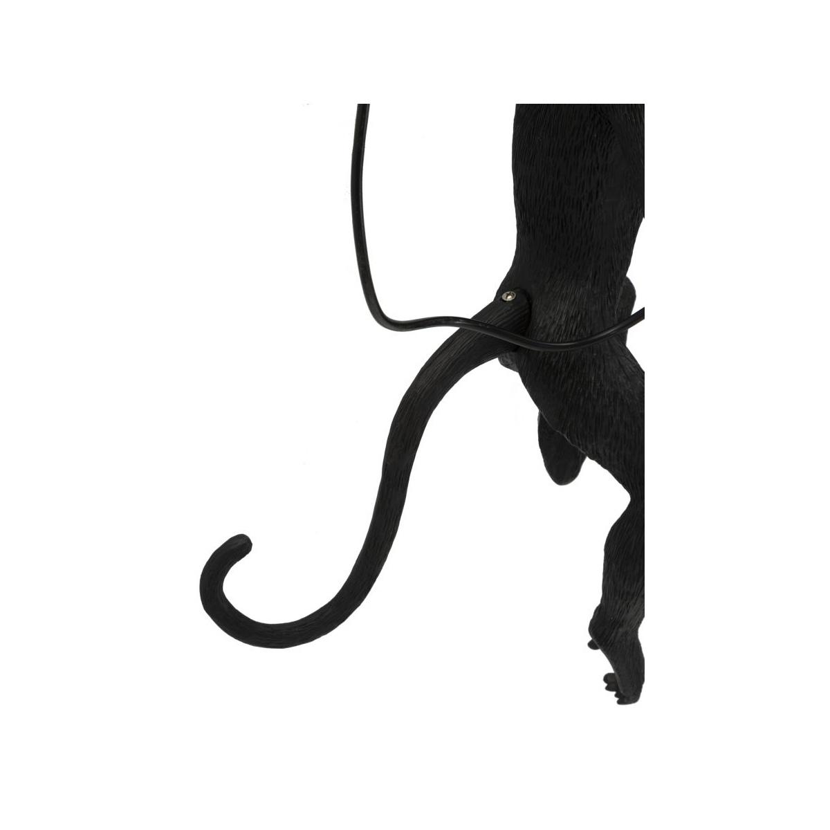 Lampada da muro monkey nera cm 32x32x64
