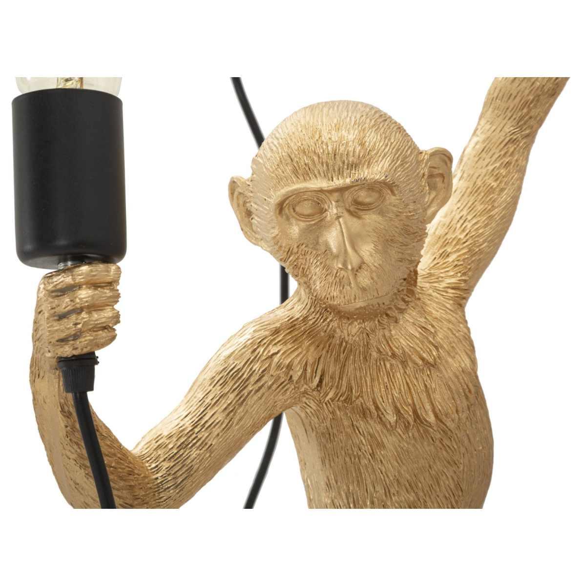 Lampada da muro monkey oro cm 32x32x64