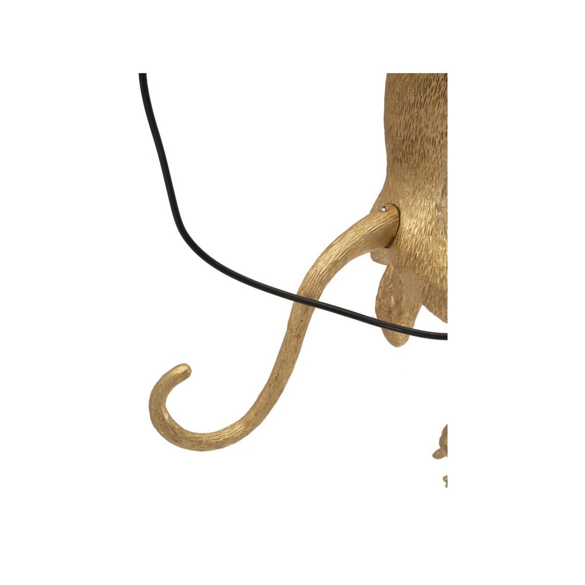 Lampada da muro monkey oro cm 32x32x64