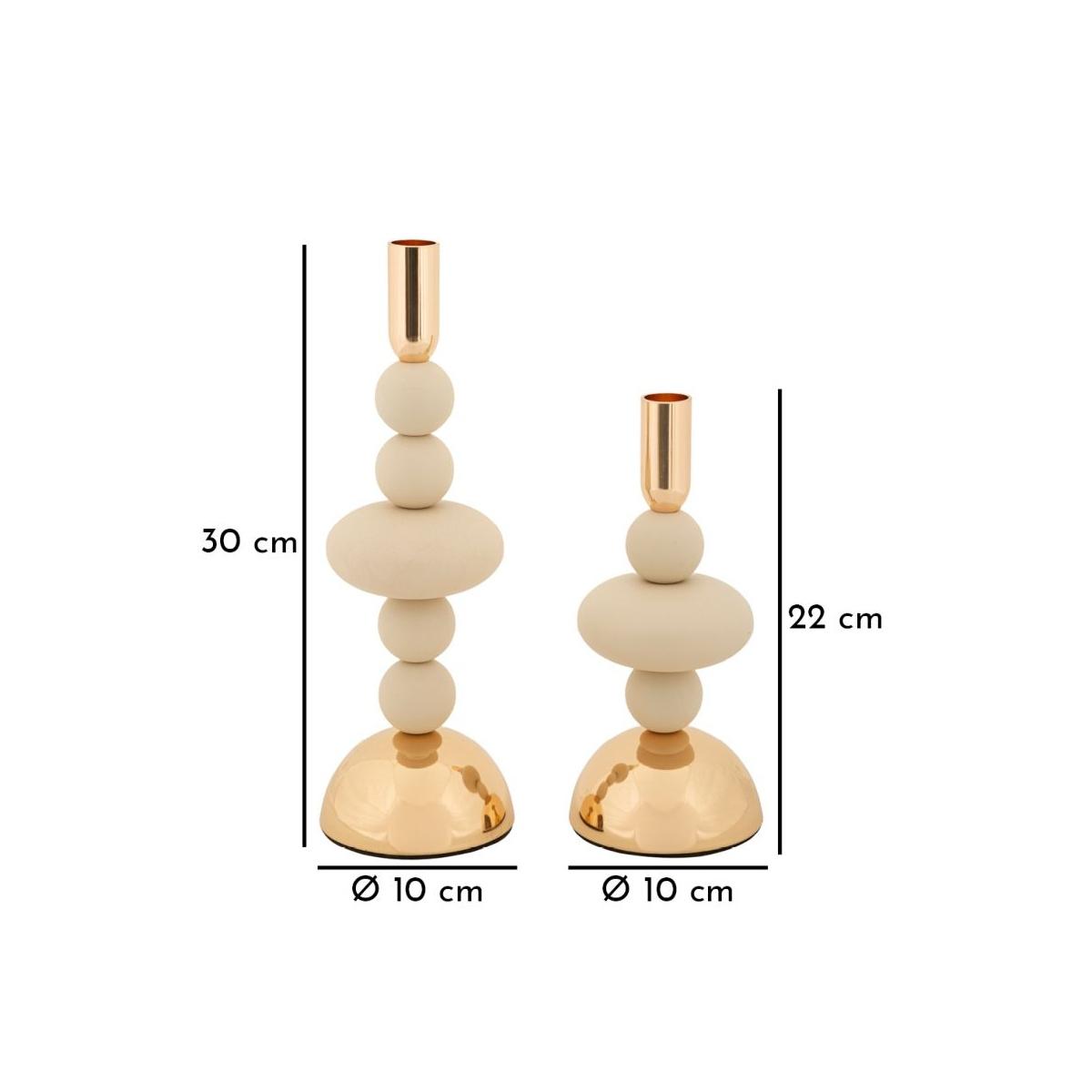 P/cand galaxy crema set 2 pz cm Ø 10x22-10x30