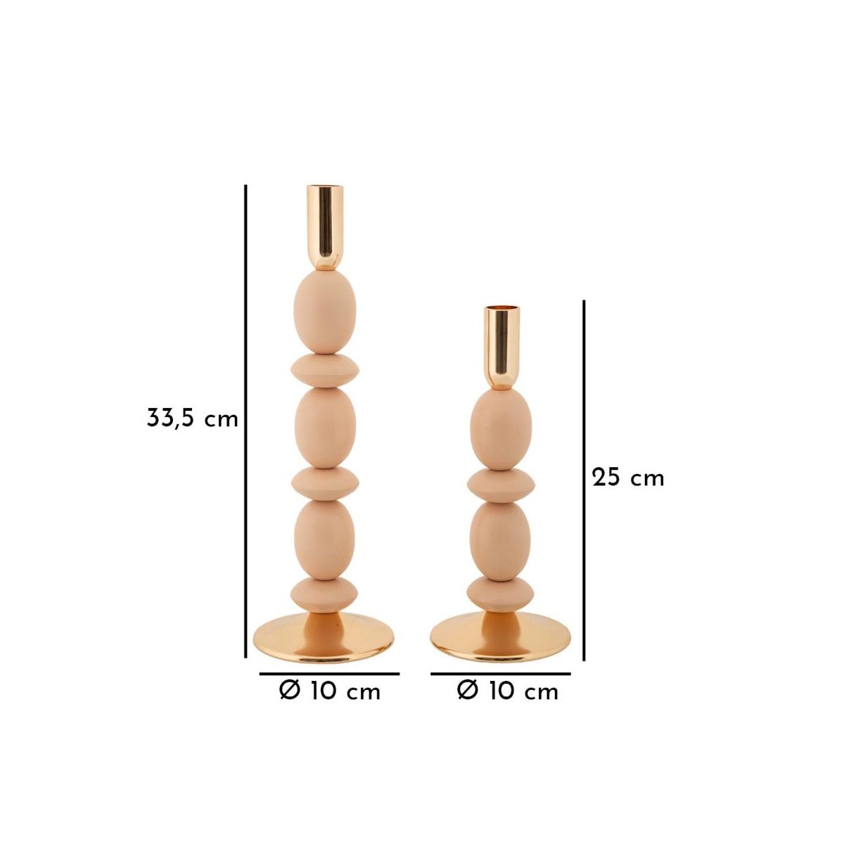 P/cand shuttle rosa set 2 pz cm Ø 10x25-10x33,5