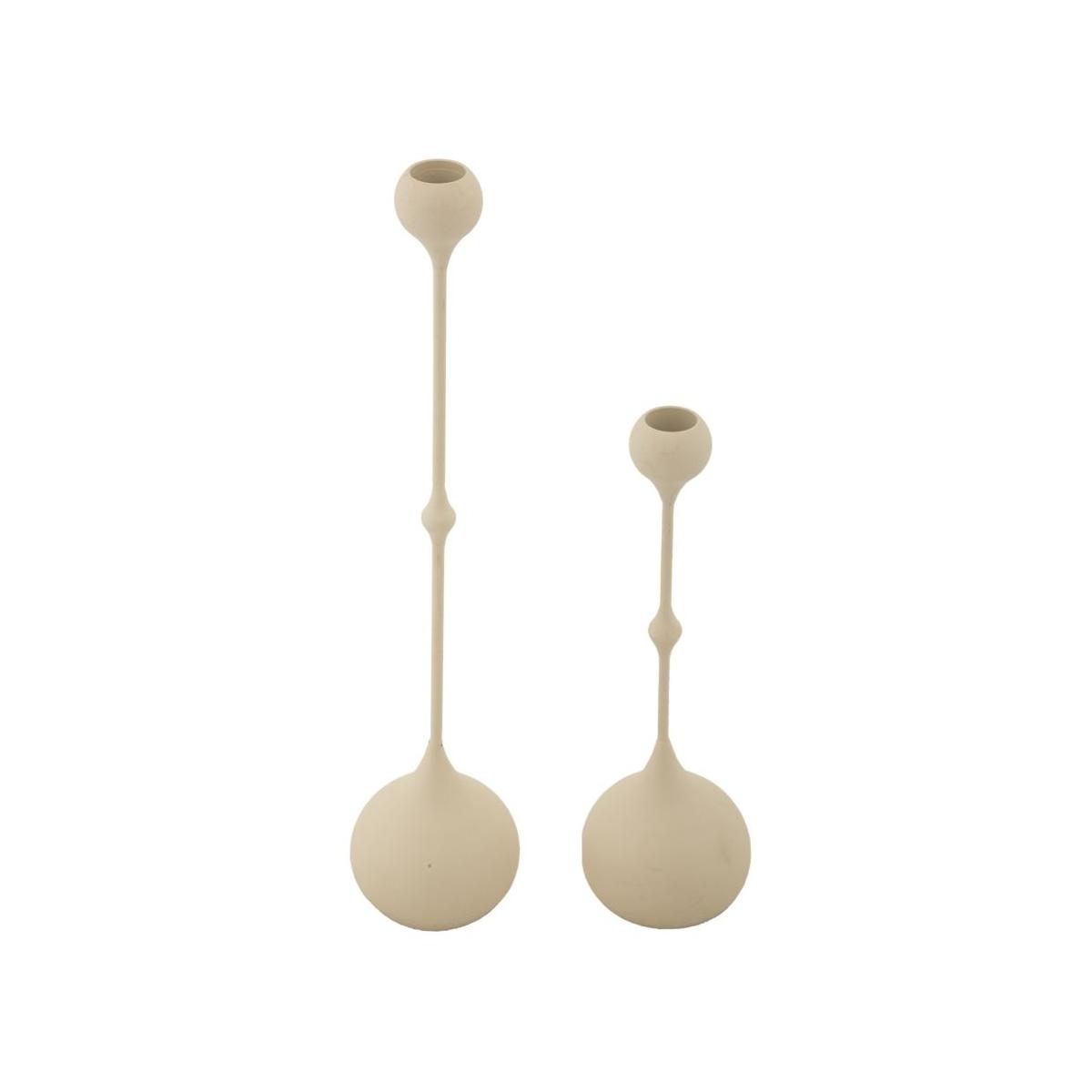 P/cand slimmy crema set 2 pz cm Ø 8x26-8x37