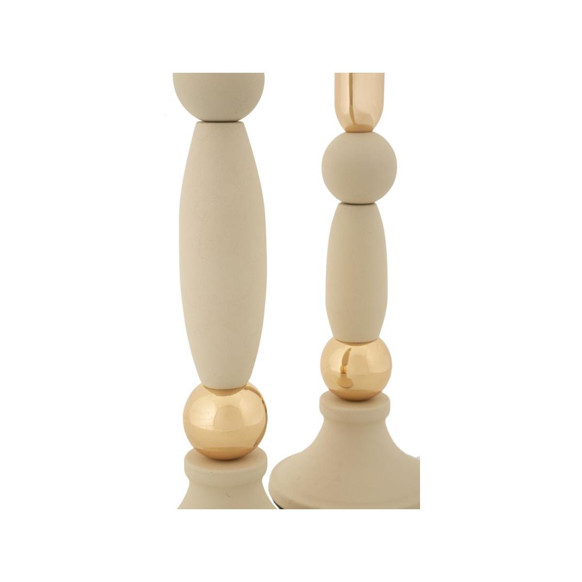 P/cand strek crema set 2 pz  cm Ø 9,5x25-9,5x30