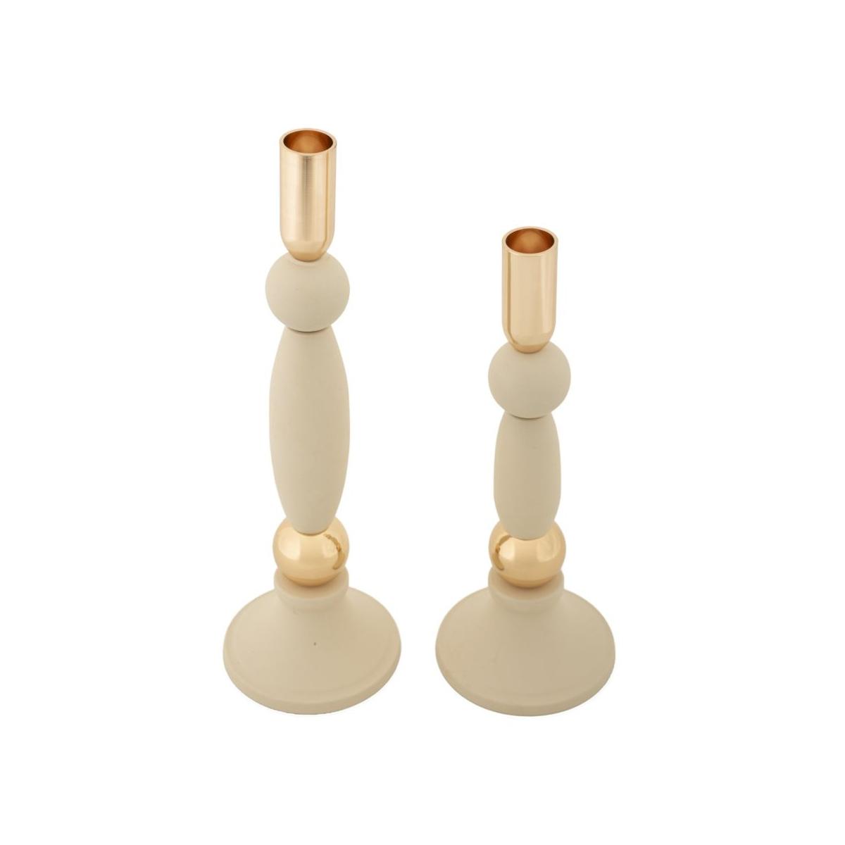 P/cand strek crema set 2 pz  cm Ø 9,5x25-9,5x30