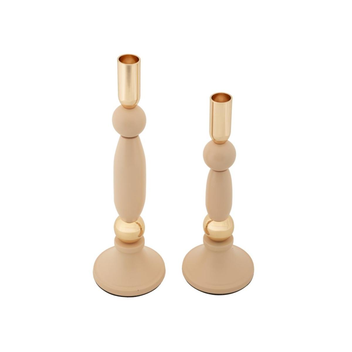 P/cand strek rosa set 2 pz  cm Ø 9,5x25-9,5x30