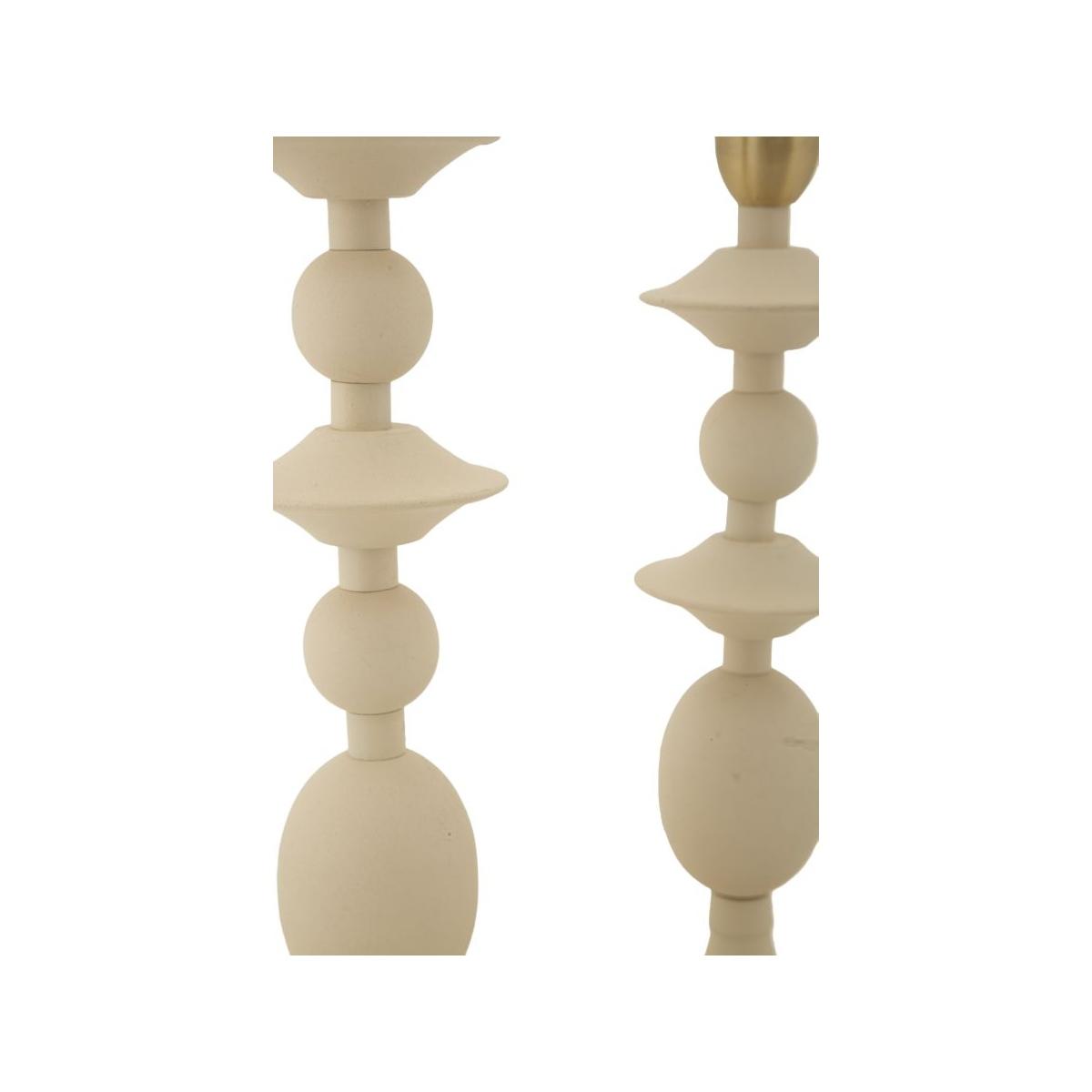 P/cand gemini crema set 2 pz cm Ø10x29-10x33