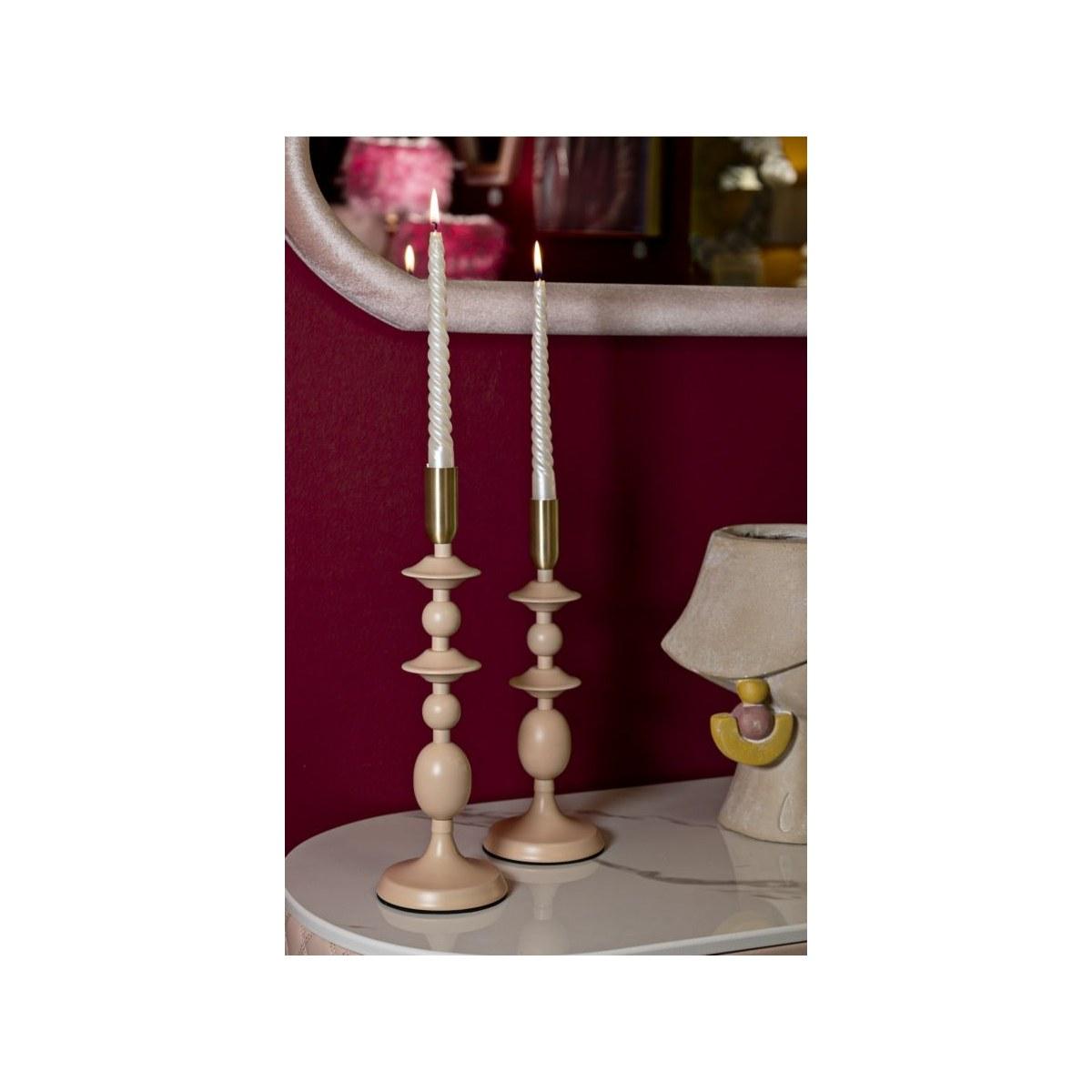 P/cand gemini rosa set 2 pz cm Ø 10x29-10x33