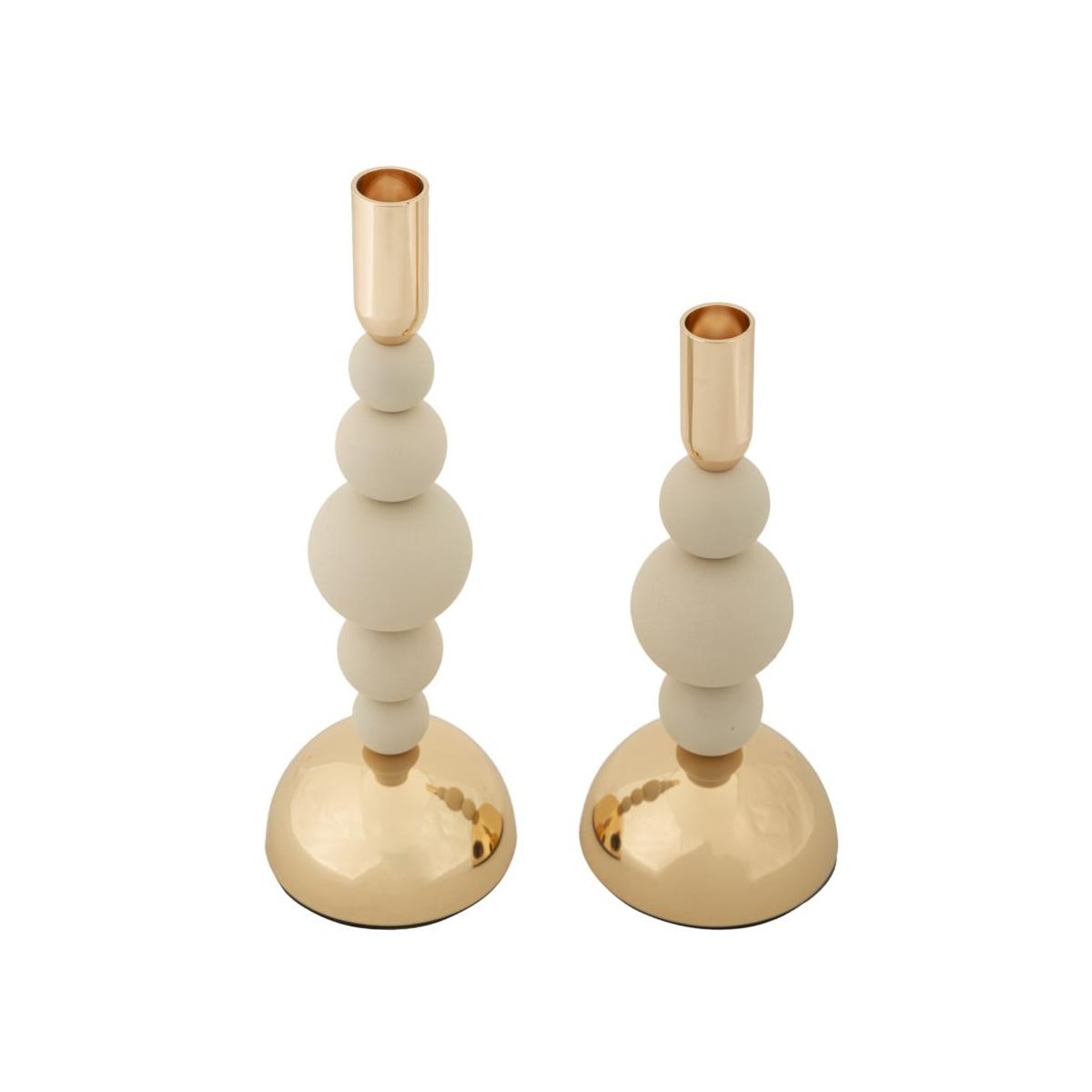 P/cand bolly crema set 2 pz cm Ø 10x24-10x29,5
