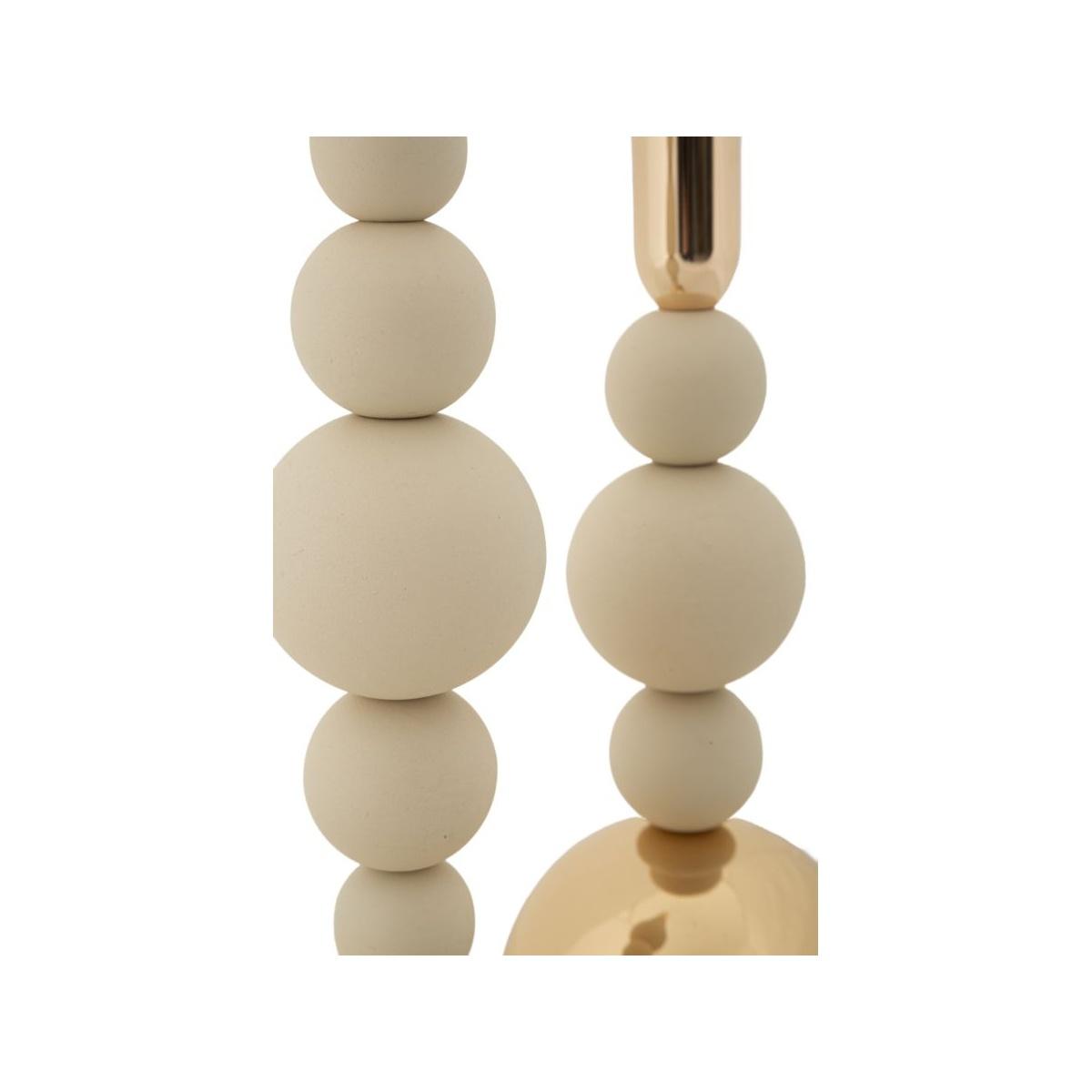 P/cand bolly crema set 2 pz cm Ø 10x24-10x29,5