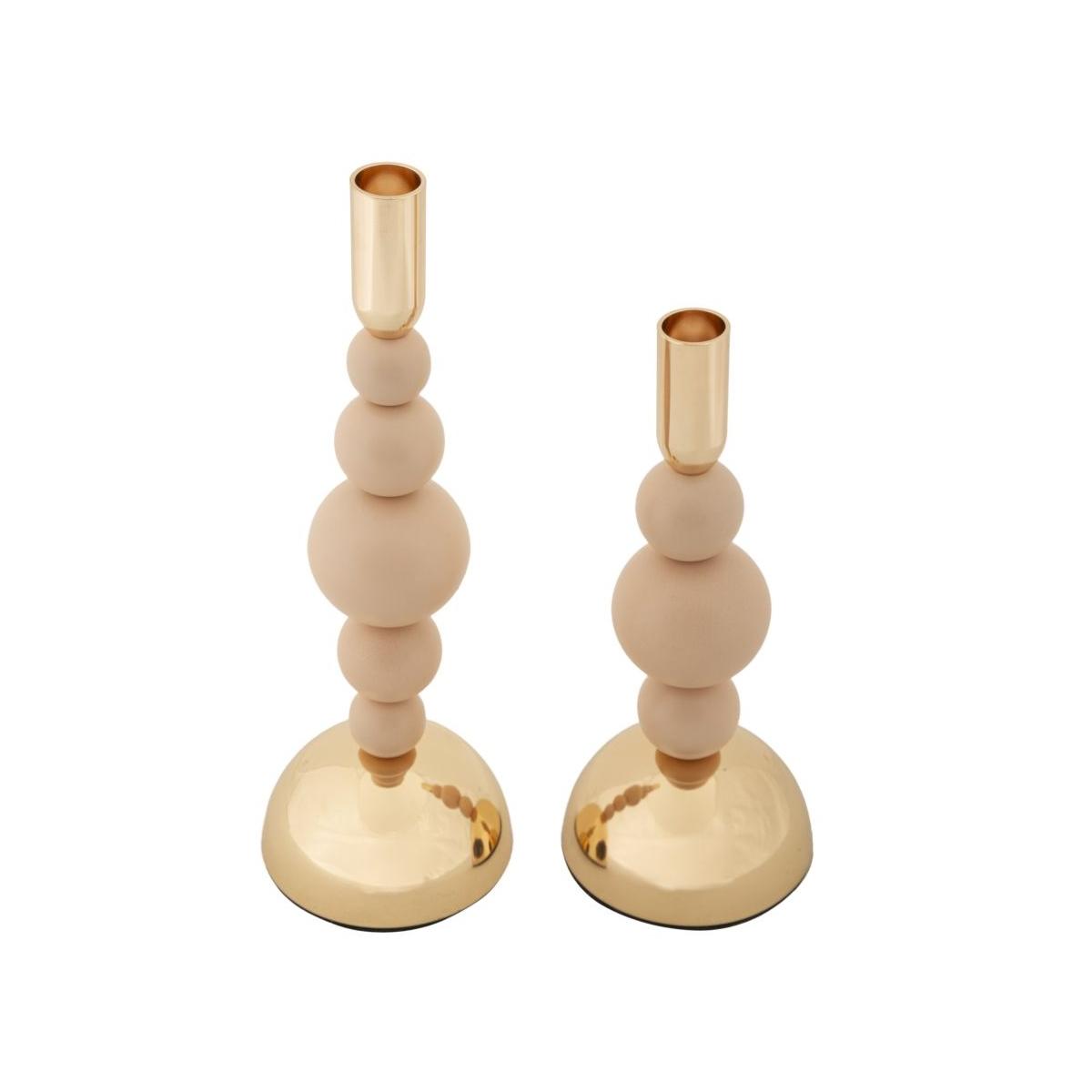 P/cand bolly rosa set 2 pz cm Ø 10x24-10x29,5