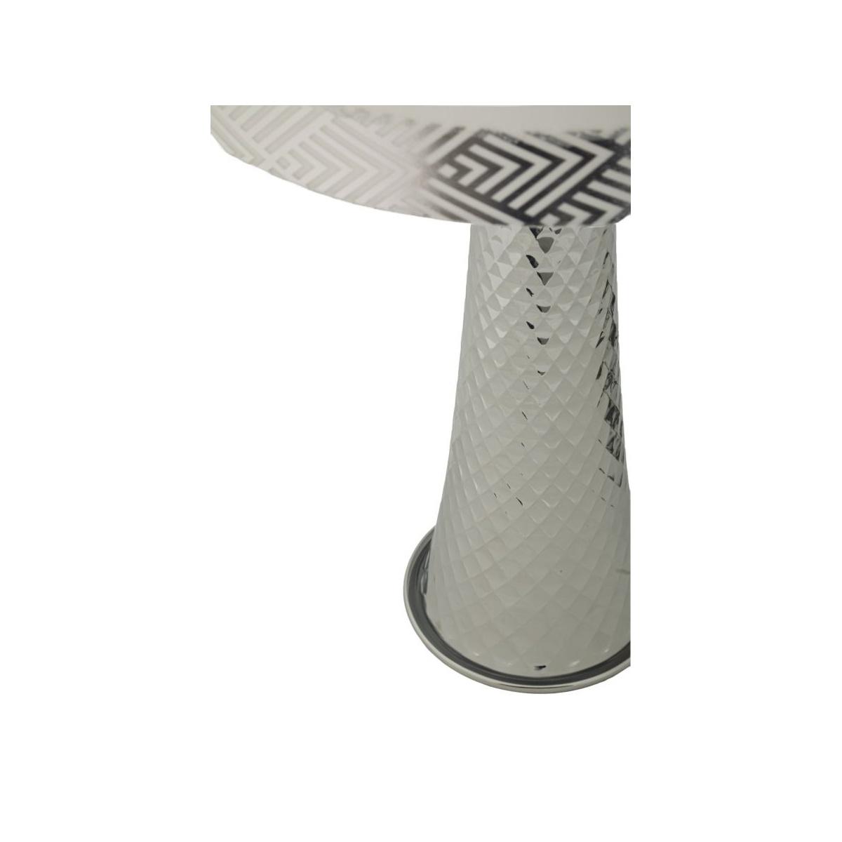 Lampada da tavolo tower argento cm Ø 30x54