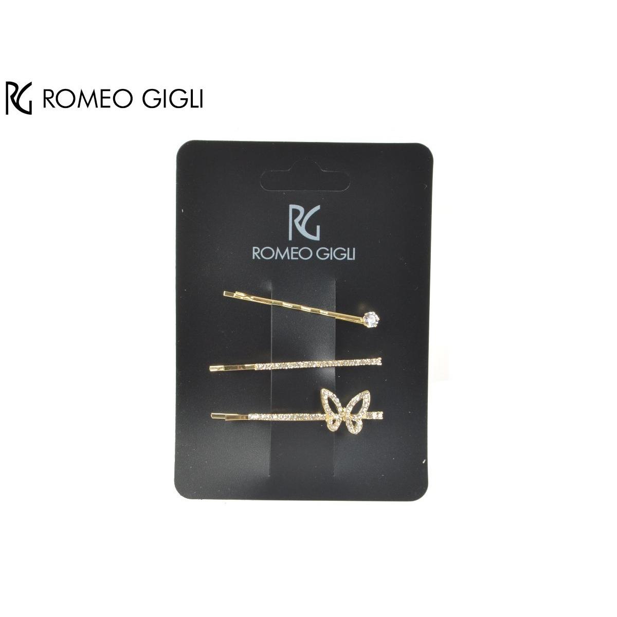 Tris Fermagli donna RG ROMEO GIGLI strass oro
