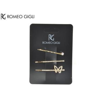 Tris Fermagli donna RG ROMEO GIGLI strass oro