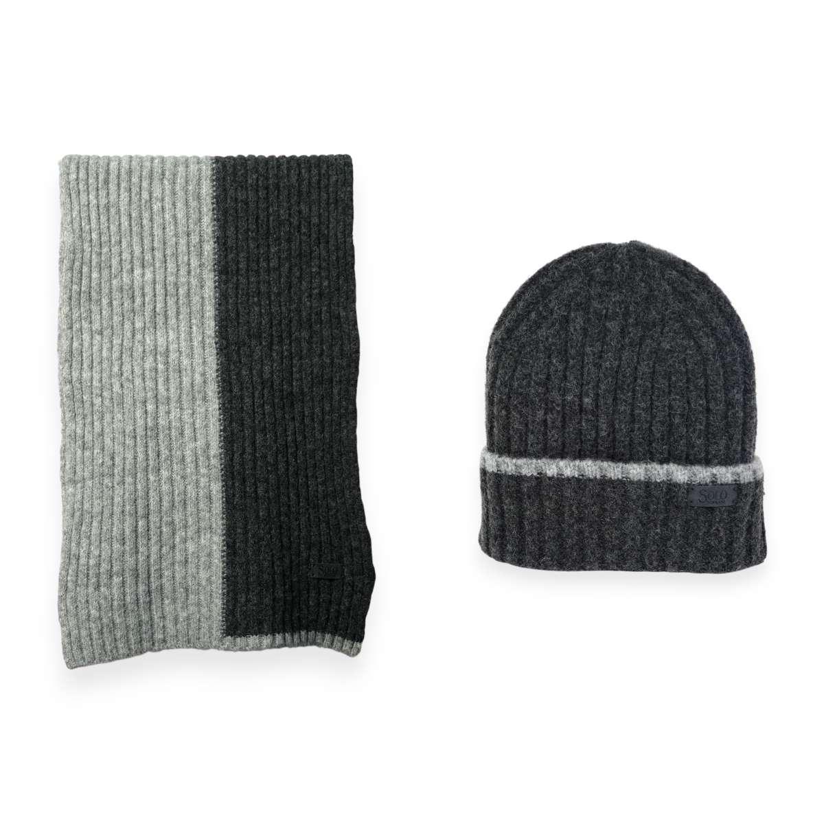Set coordinato uomo cappello e sciarpa in box Solo Soprani