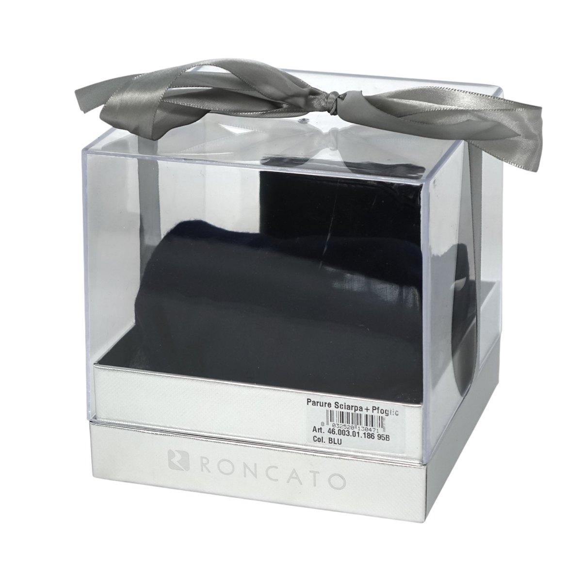 Confezione regalo sciarpa e porta carte di credito uomo Roncato